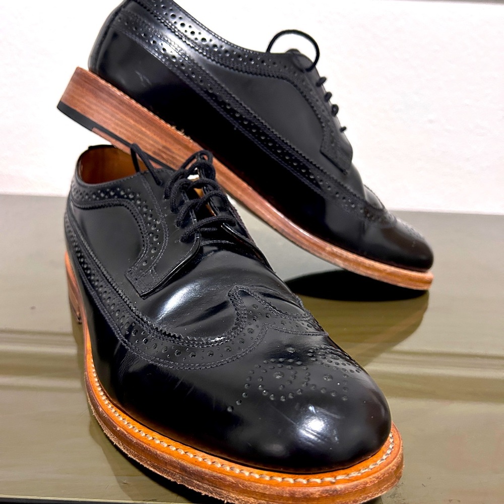 Mark Mcnairy Black Wingtip Oxfords - Size 10.5